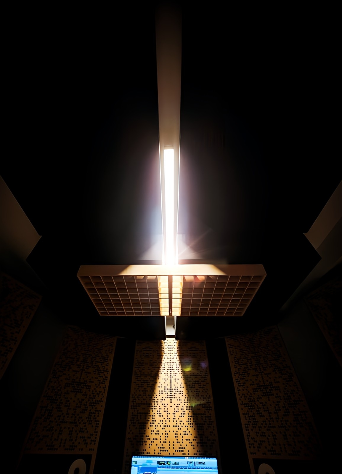 Acoustic ceiling light detail